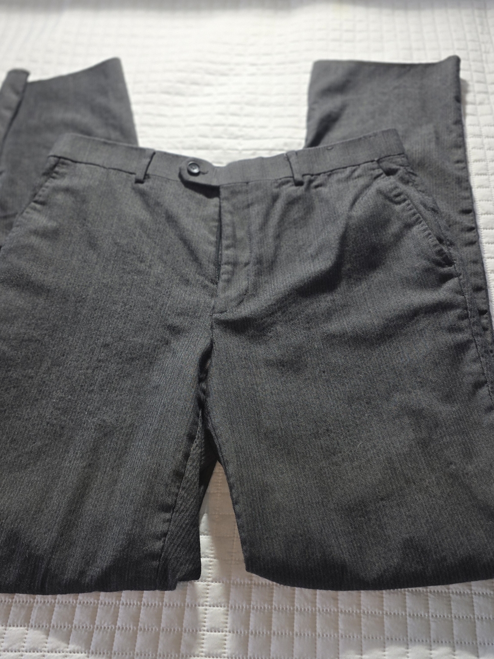 Kenneth Cole Awareness Kenneth Cole Men's Cotton Dress Pants Waist 36 Gray